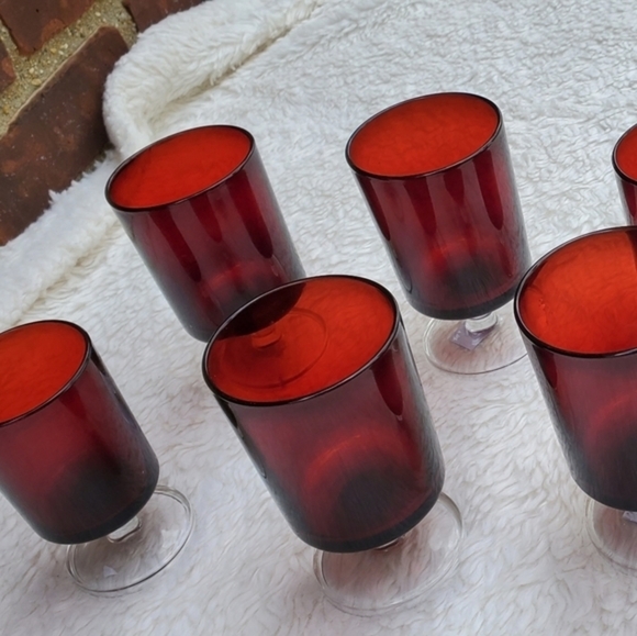 Vintage France Cape Cod Arcorac glass‎ set - Picture 9 of 16